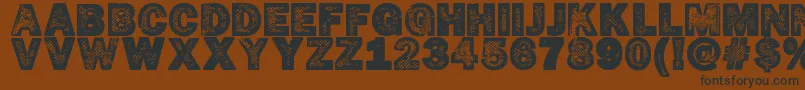 HotР¤cop Font – Black Fonts on Brown Background