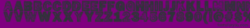 HotР¤cop Font – Black Fonts on Purple Background