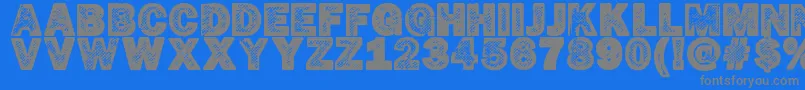 HotР¤cop Font – Gray Fonts on Blue Background