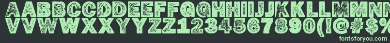 HotР¤cop Font – Green Fonts on Black Background