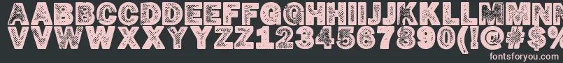 HotР¤cop Font – Pink Fonts on Black Background