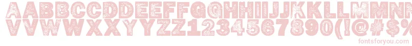 HotР¤cop Font – Pink Fonts on White Background