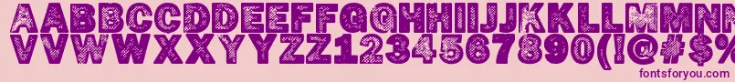 HotР¤cop Font – Purple Fonts on Pink Background