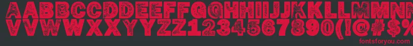 HotР¤cop Font – Red Fonts on Black Background