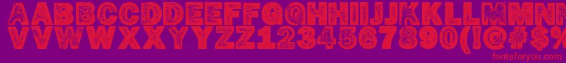 HotР¤cop Font – Red Fonts on Purple Background