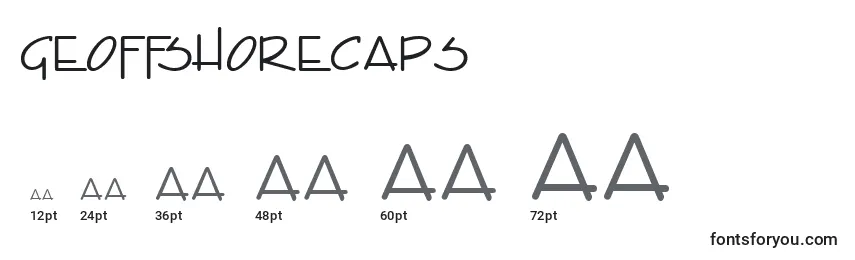 Размеры шрифта GeOffshoreCaps