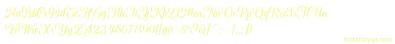 Hougbon Script Font – Yellow Fonts