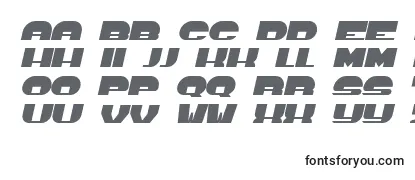 Schriftart Hours Italic