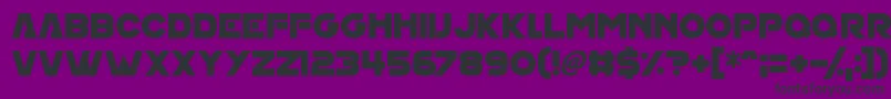 House On Mars Font – Black Fonts on Purple Background