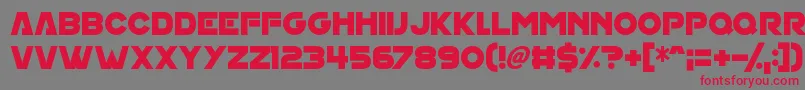 House On Mars Font – Red Fonts on Gray Background