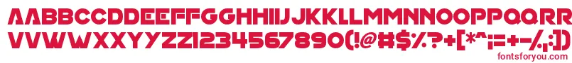 House On Mars Font – Red Fonts on White Background