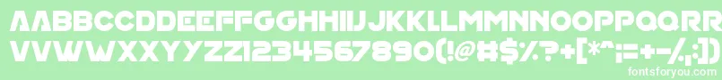 House On Mars Font – White Fonts on Green Background