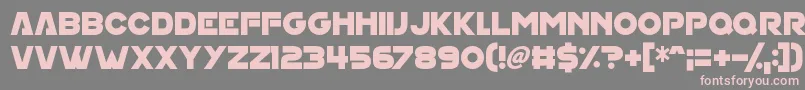 House On Mars Font – Pink Fonts on Gray Background