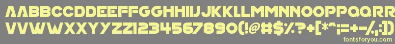 House On Mars Font – Yellow Fonts on Gray Background