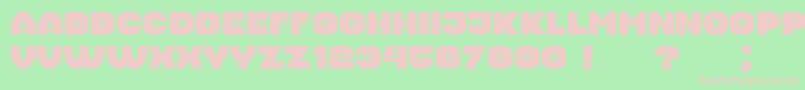 Housebreak Extended Font – Pink Fonts on Green Background