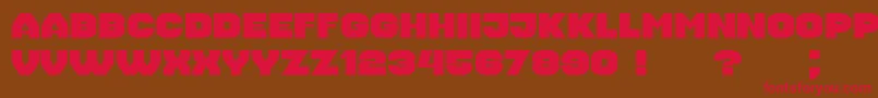 Housebreak Extended Font – Red Fonts on Brown Background