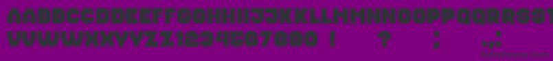 Housebreak Font – Black Fonts on Purple Background