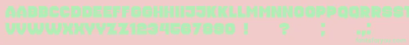 More about Housebreak Font Housebreak Font – Green Fonts on Pink Background