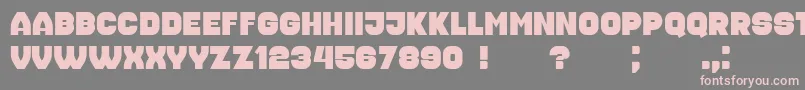 Housebreak Font – Pink Fonts on Gray Background