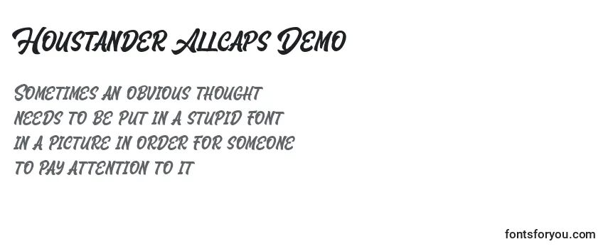 Houstander Allcaps Demo-fontti
