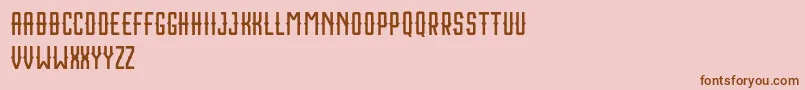 Houston Sport Free Font – Brown Fonts on Pink Background