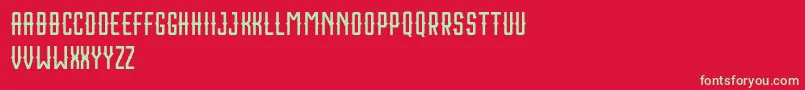 Houston Sport Free Font – Green Fonts on Red Background