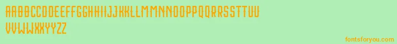 Houston Sport Free Font – Orange Fonts on Green Background