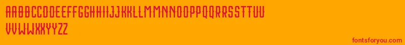Houston Sport Free Font – Red Fonts on Orange Background