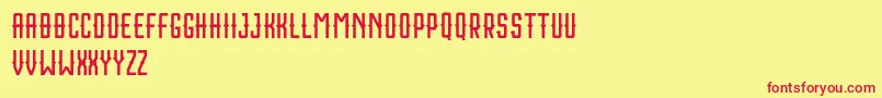 Houston Sport Free Font – Red Fonts on Yellow Background