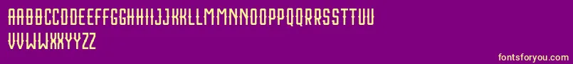 Houston Sport Free Font – Yellow Fonts on Purple Background