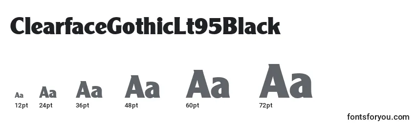 ClearfaceGothicLt95Black Font Sizes