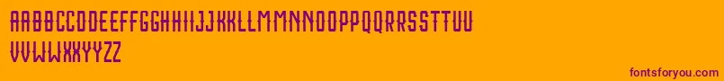 Houston Sport Free Font – Purple Fonts on Orange Background