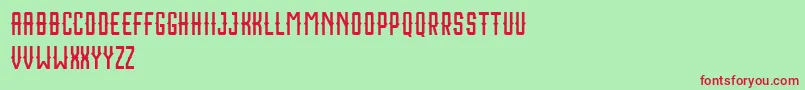 Houston Sport Free Font – Red Fonts on Green Background