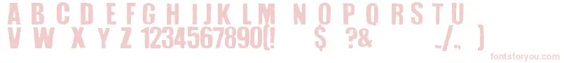 How To Disappear Font – Pink Fonts on White Background