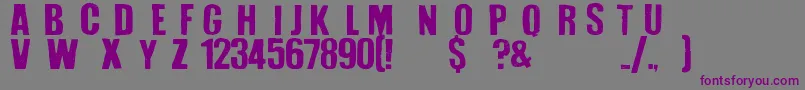 Шрифт How To Disappear – фиолетовые шрифты на сером фоне