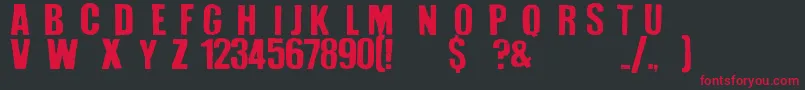 How To Disappear Font – Red Fonts on Black Background
