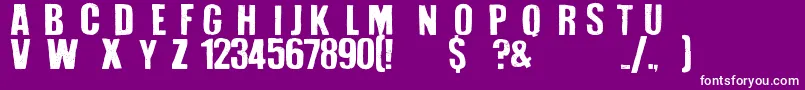 How To Disappear Font – White Fonts on Purple Background