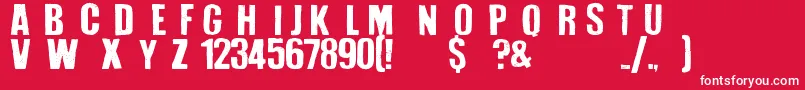 How To Disappear Font – White Fonts on Red Background