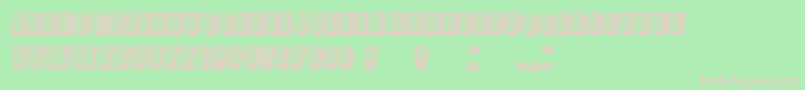 However Italic Font – Pink Fonts on Green Background