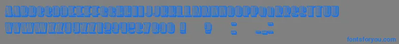 However Font – Blue Fonts on Gray Background