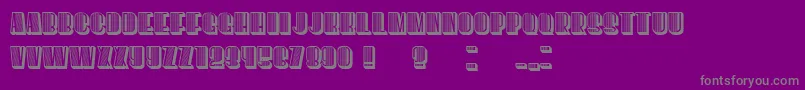 However Font – Gray Fonts on Purple Background