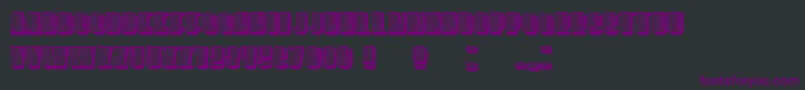 However Font – Purple Fonts on Black Background