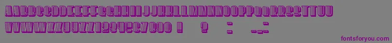 However Font – Purple Fonts on Gray Background