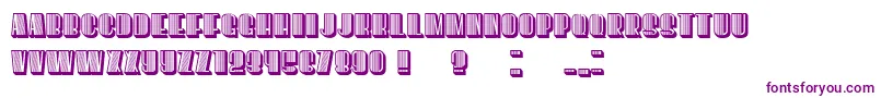However Font – Purple Fonts on White Background