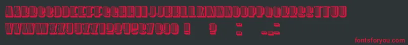 However Font – Red Fonts on Black Background