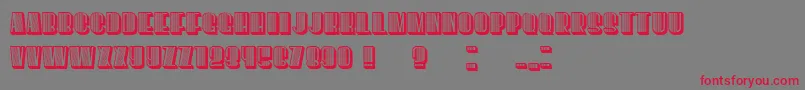 However Font – Red Fonts on Gray Background