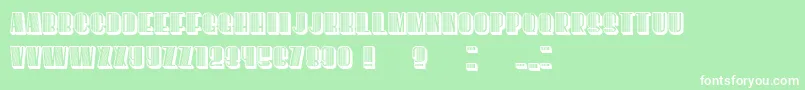 However Font – White Fonts on Green Background