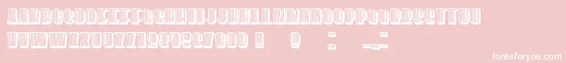 However Font – White Fonts on Pink Background