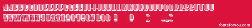 However Font – White Fonts on Red Background