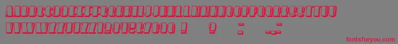 HoweverFlat Italic Font – Red Fonts on Gray Background